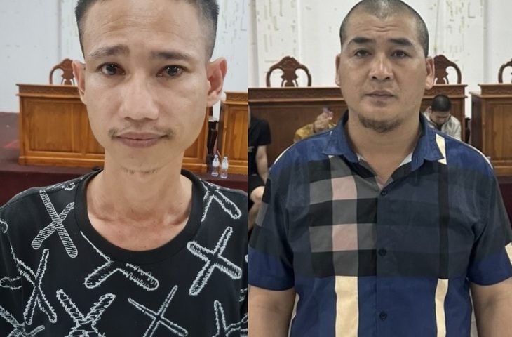 Lê Xuân Thành (trái) và Dương Anh Điện - Ảnh: CACC